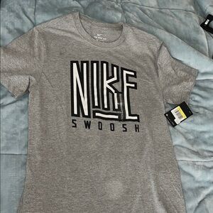 Nike Heather Gray Swoosh Tee
